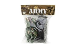 Set soldați cu accesorii plastic CZ design pe card 24x30cm
