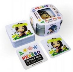 Hmáák Detský rok vodotesná pamäťová hra 64 kariet v plechovej krabičke 6x6x4cm Hmáák