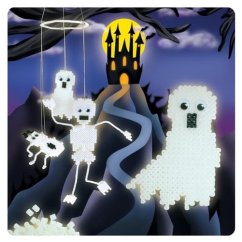 Zažehlovací korálky Duchové 1100ks plast v krabici 18x21x4cm