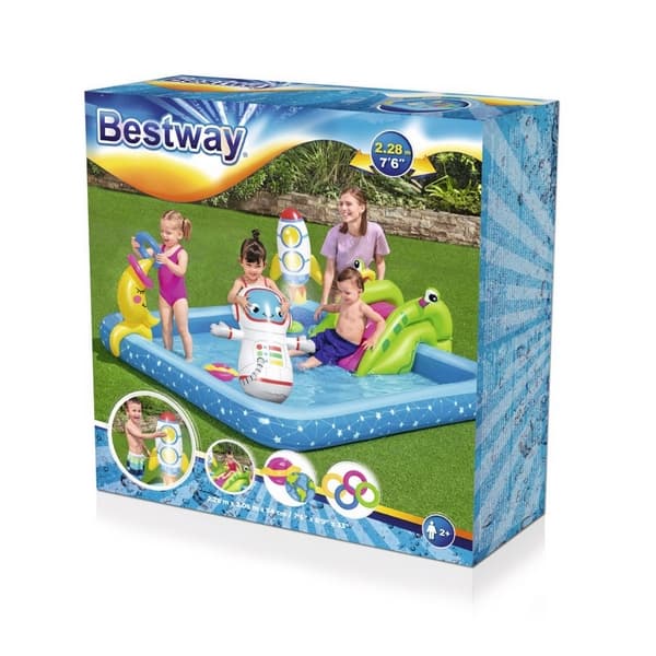 Bestway 53126 Centro de juegos acuático hinchable Little Astronaut 2,28m x 2,06m x 84cm