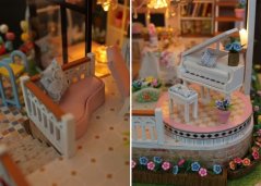 Két gyerek miniatűr ház Aranyos villa