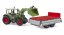 Bruder 2182 Fendt Vario 211 traktor homlokrakodóval és billenő pótkocsival