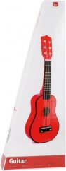 Guitarra para niños de pie pequeño rojo