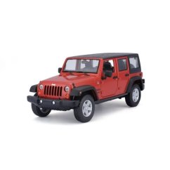 Maisto - 2015 Jeep Wrangler Unlimited, metal oranžová, 1:24