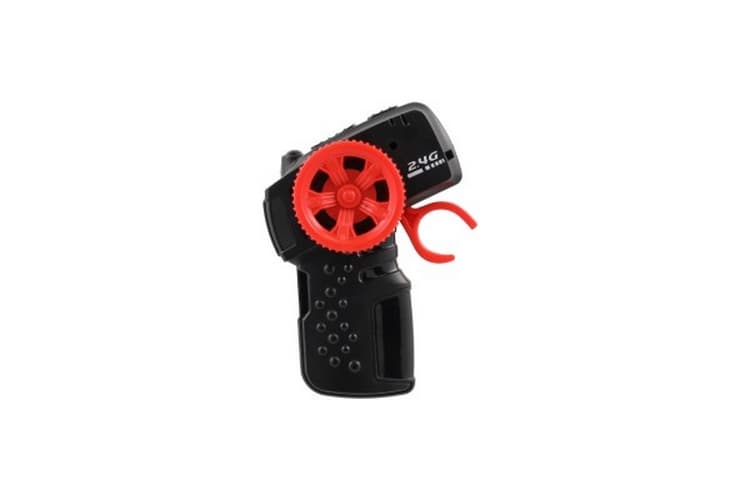 Auto RC sportovní plast 2,4GHz 20cm na baterie šedo-červené v krabici
