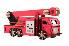 Woodcraft fa 3D puzzle tűzoltóautó