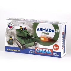 Stavebnica Cheva 49 Tank 247ks v krabici 35x19x9cm