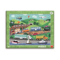 Dino Vehicles 40 doskové puzzle