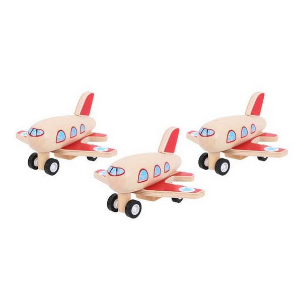 Bigjigs Toys Avion de lemn cu vânt 1 bucată