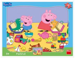 PEPPA PIG PLAYS 12 plansz Układanka z kształtami