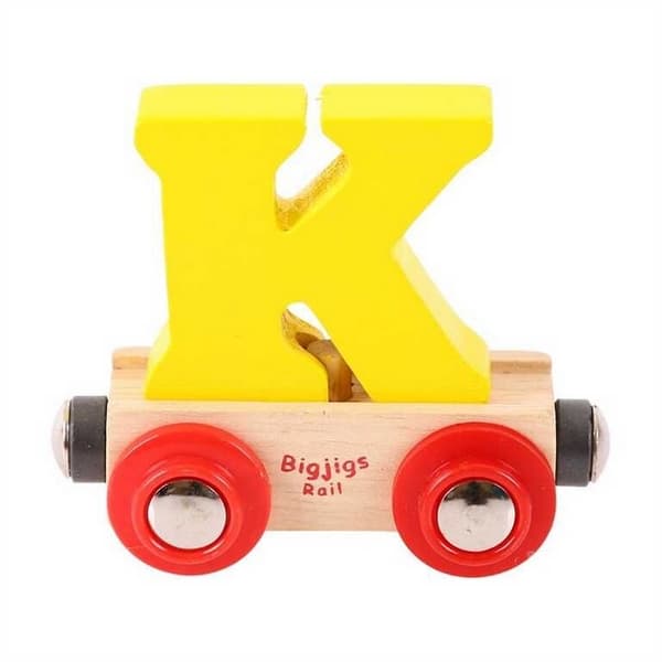 Bigjigs Rail Wagon drewniany tor kolejowy - litera K