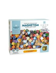 3D mágneses építőelem-készlet, 63 darab
