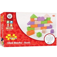 Bigjigs Detské drevené spojky - základná sada