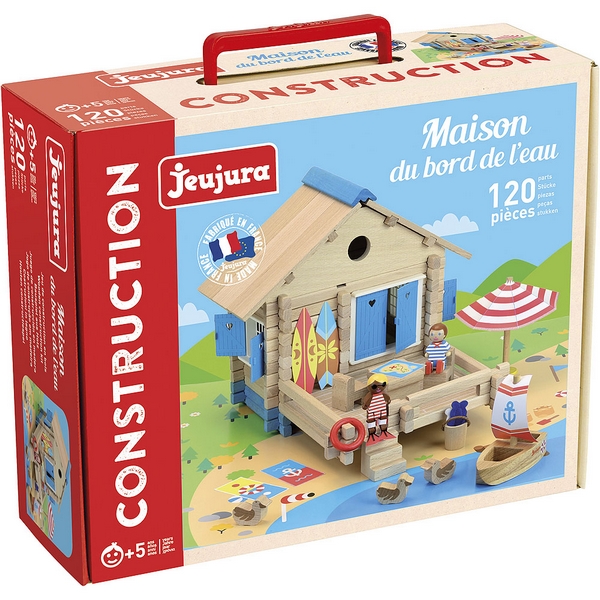 Jeujura Kit en bois 120 pièces Beach House