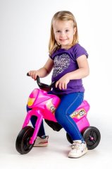 Teddies Enduro Yupee lábbal hajtós kismotor, rózsaszín, nagy