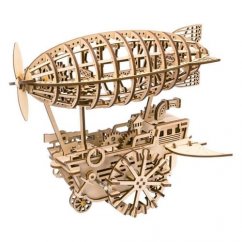 RoboTime 3D fából készült mechanikus puzzle Fantastic Airship fantasztikus léghajó