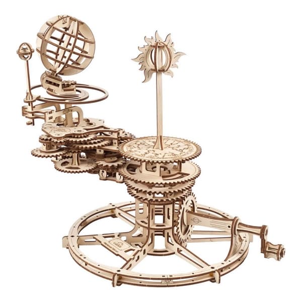 Ugears Tellurium 3D Puzzle mecanic din lemn