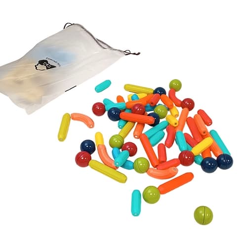 Magnetyczny zestaw konstrukcyjny 64 elementy