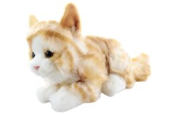 Plyšová ležiaca mačka 20 cm Ekologická