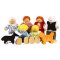 Bigjigs Toys Sada rodinných domčekov 8ks