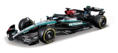 Bburago - RACE F1 s figurkou jezdce, Mercedes-AMG Petronas W15 (2024), #63 George Russell, 1:24