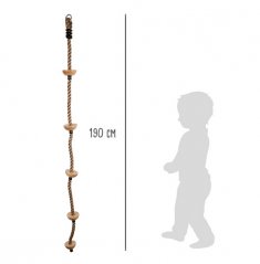 Small Foot Dětské šplhací lano s nášlapnými body