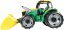 Lena 2057 Traktor kanállal, zöld és sárga 70 cm