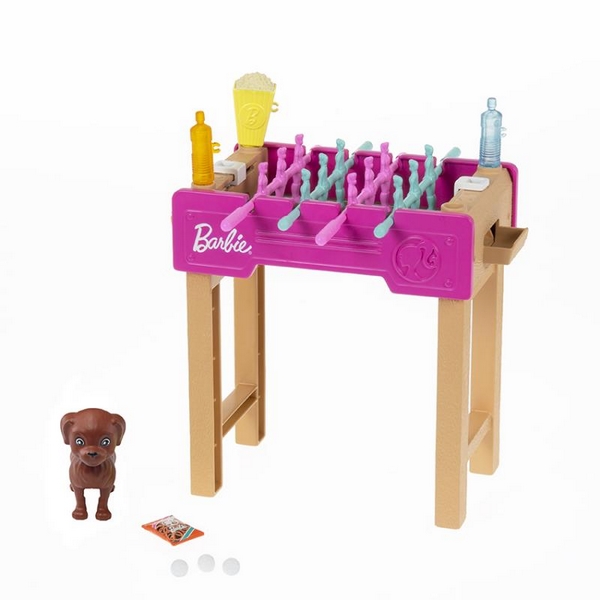 Barbie mini herní set s mazlíčkem - Varianty: 2 stolní fotbálek