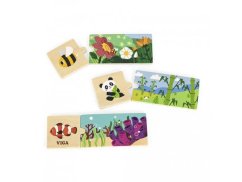 Puzzle en bois maisons d'animaux