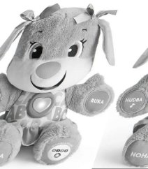 Fisher Price Mówiący piesek CZ/SK/ENG/HU/PL