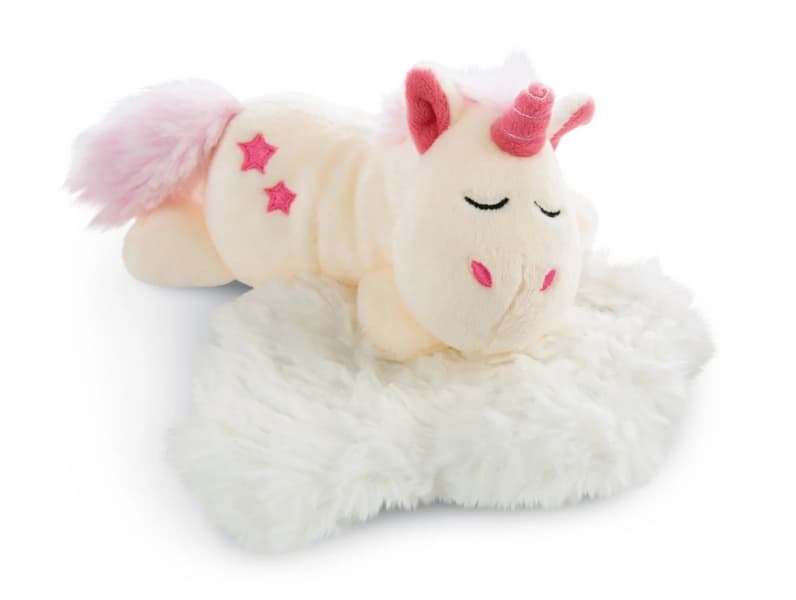 NICI peluche Unicorno addormentato Theodor 16cm, sdraiato su una nuvola VERDE