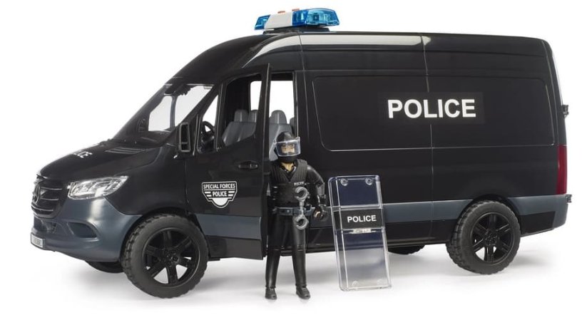 Bruder 2685 MB Sprinter s policistou těžkooděncem
