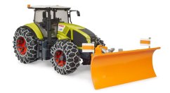 Bruder 3018 Traktor Claas Axion 950 so snehovými reťazami a snehovou radlicou