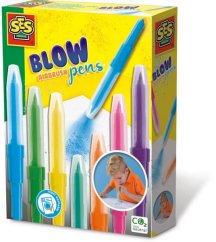 SES set creativ de carioci pentru suflat, 7 culori