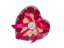 Szappan rózsavirág 24x4g szív alakú dobozban
