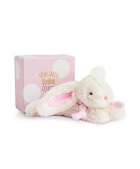 Zestaw upominkowy Doudou - Pluszowy królik różowy 20 cm