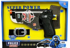 Pistola della polizia con cintura