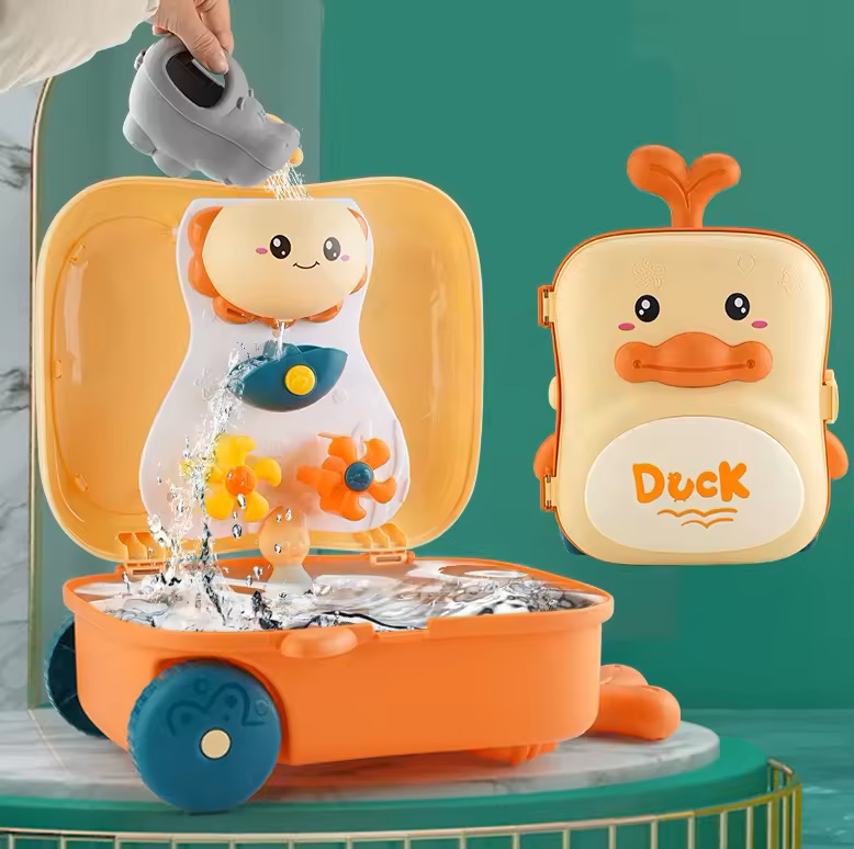 Bavytoy Pískový set kufřík kačenka