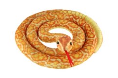 Serpent en peluche 200cm orange-jaune