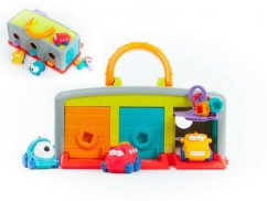 Garage avec voitures 3pcs + accessoires plastique