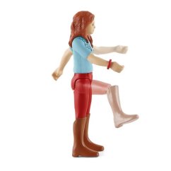 Schleich 42539 Hannah a gyömbér, mozgatható ízületekkel, lóháton