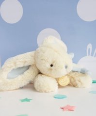 Zestaw upominkowy Doudou - Pluszowy królik niebieski 20 cm