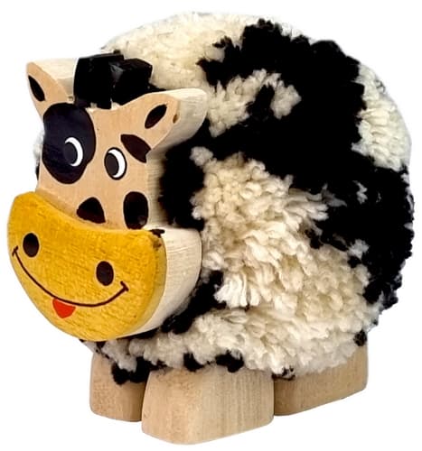 2Kids Toys Dřevěná figurka XL pompon Kráva