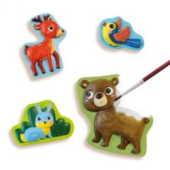Moulage et peinture - animaux de la forêt