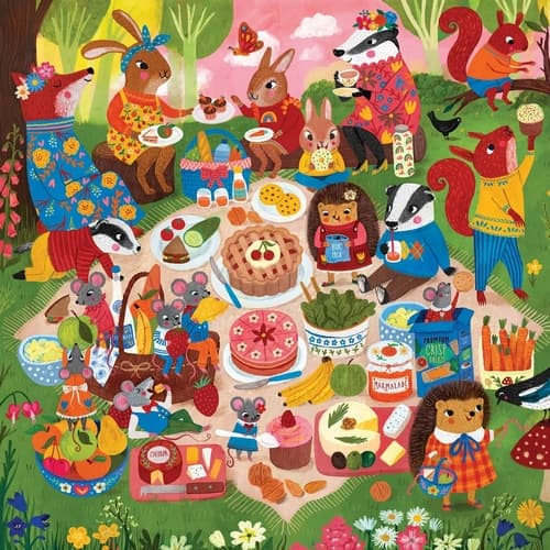 Mudpuppy Puzzle Piknik az erdőben 500 darabos puzzle