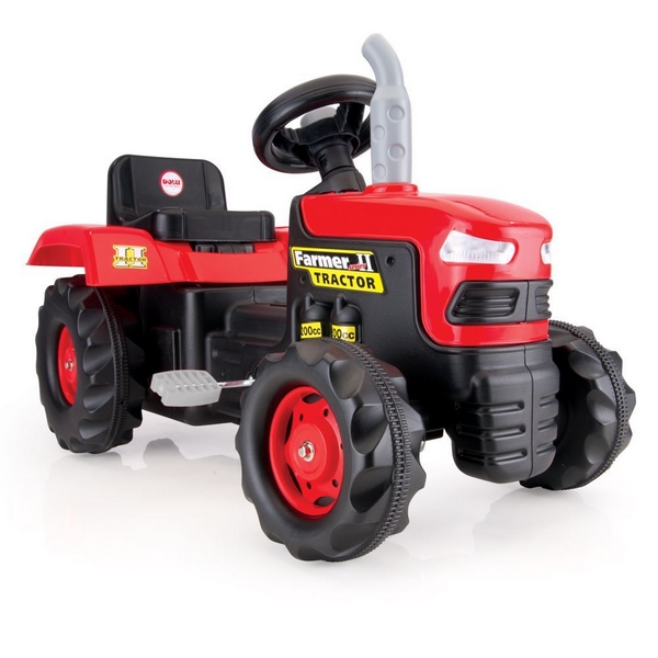 DOLU Velký šlapací traktor,červený