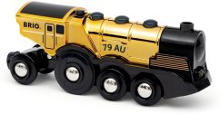 Brio 33630 Puissante locomotive dorée à piles