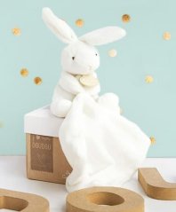 Zestaw upominkowy Doudou - królik z muchomorkiem 10 cm