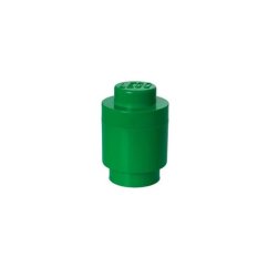Úložný box LEGO okrúhly 123 x 183 mm - tmavozelený