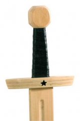 Micul picior de lemn sabie din lemn Star Knight